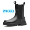 Stivali Chelsea da Uomo in Vera Pelle Fatti a Mano Business Calzature High Top Moda Maschile Stivali a Mezza Gamba Versatili Stivali da Motociclista