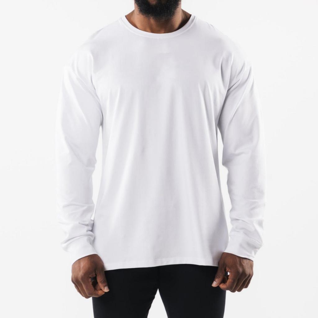 New Sports and Casual Long-sleeved T-shirt Men's Loose Outdoor Fitness Basketball Running Sports Base Shirt