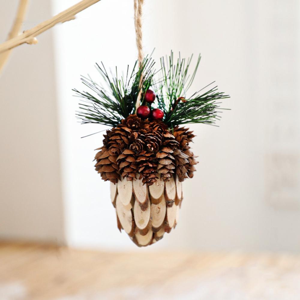 Foam Christmas Tree Decorations DIY Simulated Pinecone Pendant  Merry Christmas Decor