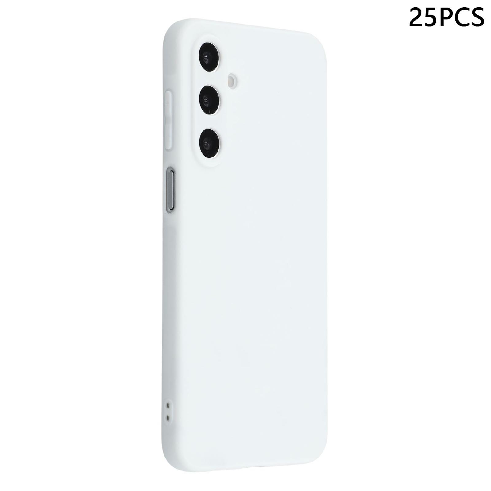 Bulk Purchasing 25Pcs For Samsung Galaxy A25 5G (Global) (161.0mm) Case 1.2mm TPU Matte Phone Cover White