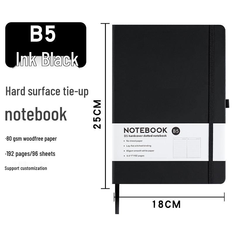 A6 Loose-Leaf Elastic Band Notebook - Customizable Student & Business Diary