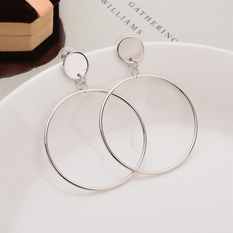 Autumn Winter New Brown Earrings Vintage Matte Drop Earrings For Women Metal Fashion Statement Dangle Earring Trend Jewelry