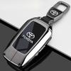 Zinc Alloy Leather Car Key Case Cover Shell for Toyota CHR Hilux Fortuner Land Cruiser 200 Camry Corolla Crown RAV4 Highland