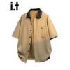 Fingercroxx IT Men's Japanese Casual Short Sleeve Shirt