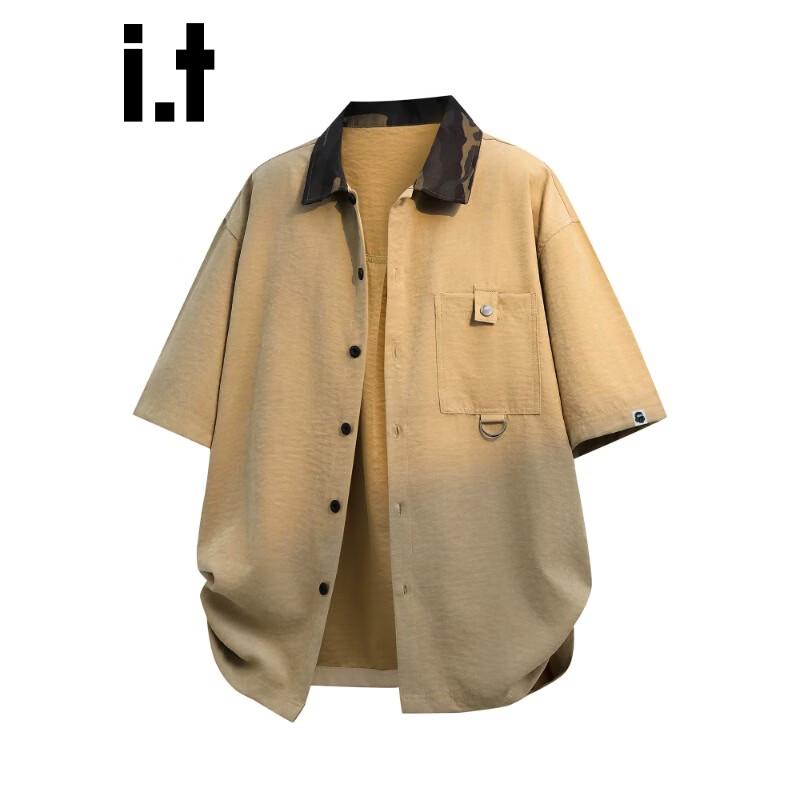 Fingercroxx IT Men's Japanese Casual Short Sleeve Shirt