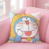 Cartoon D-Doraemona Cushion Cover Comfortable Reversible Pillow Cover Ideal For Car Sofa Bedroom & Beyond