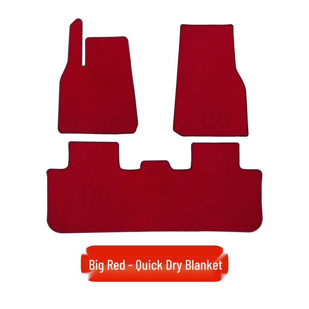 Tesla Model Y Quick-Dry Blanket & Carpet Mats: Premium Interior Upgrade