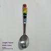 2Pcs Macaron-Colored Stainless Steel Dessert Spoons High-Aesthetic Colorful Enamel Spoons For Home Kids Picnics & Bento