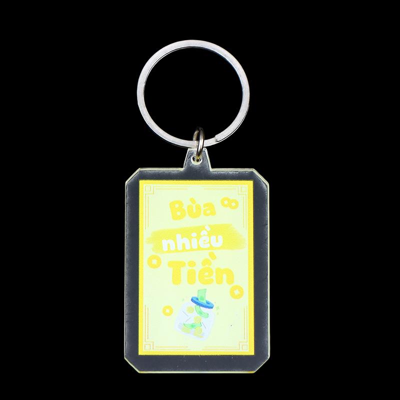 Kreativer Text Acryl Schlüsselanhänger Klar Flacher Schlüsselring Anhänger Für Tasche Rucksack Hängende Dekoration Autoschlüsselhalter Beste Freundin Geschenke