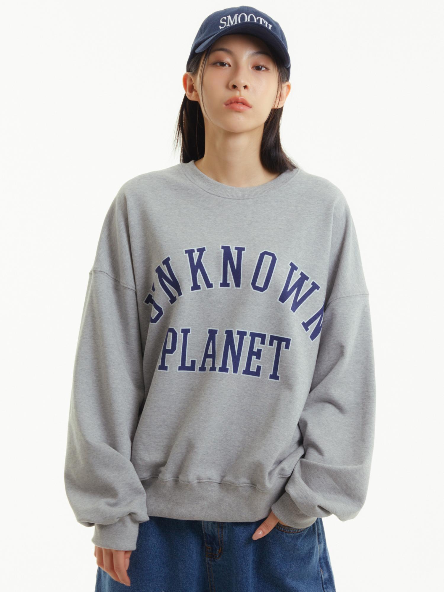 Свитшот с логотипом Unknown Planet, меланж Free