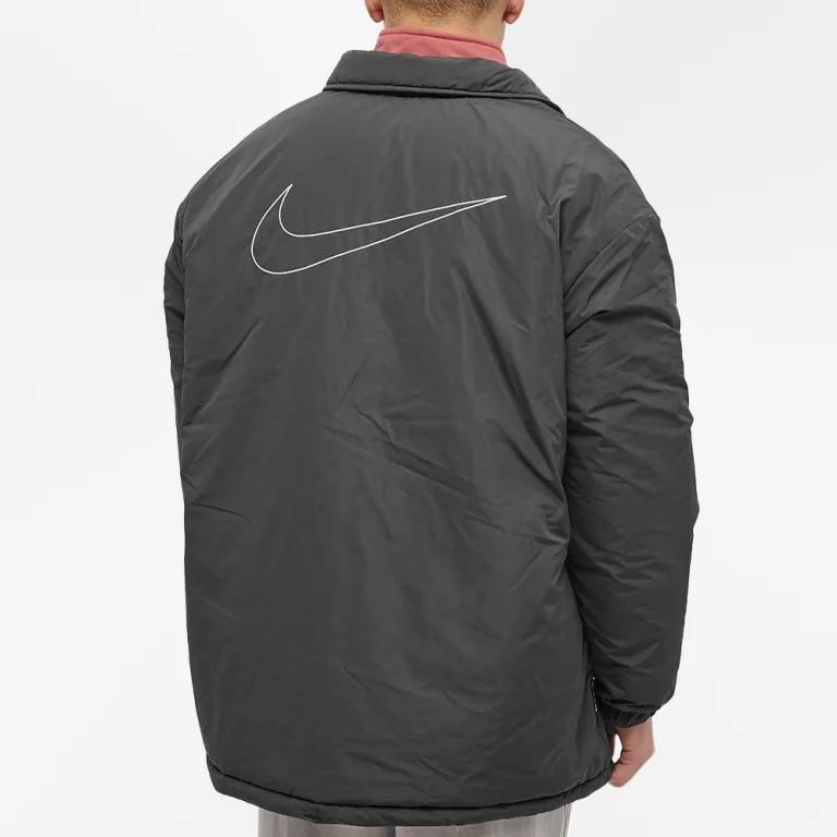 Nike Solid Color Logo Polo Jacket Men jackets Black DV9902-010
