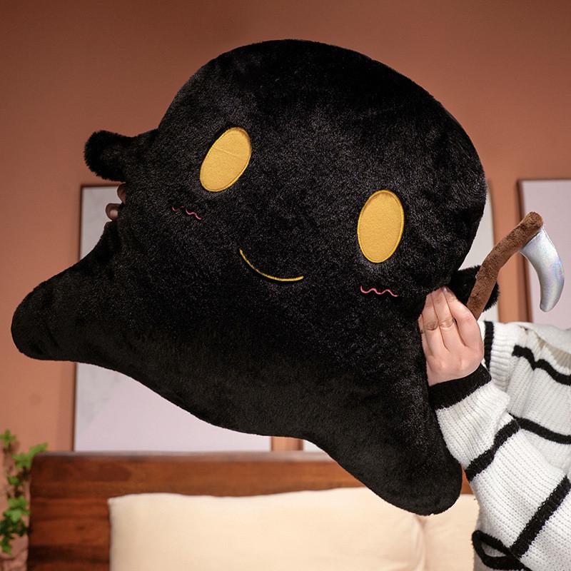 Halloween Sickle Ghost Plush Toy With Short Flannel Fabric For Holiday Decor And Gift Giving