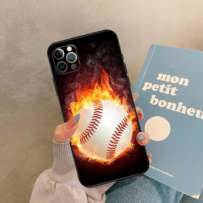 Baseball Ball Case For iPhone 17 Air 16 15 14 13 11 12 Pro Max 13 mini XR 15 16 Plus 16e Back Cover Shell