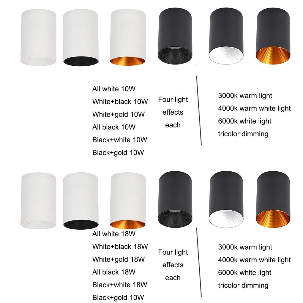 LED Wall Lamp High-Power Aluminum Alloy Downlight Modern Ceiling Light Indoor Bedroom Corridor Room Shoes Stores