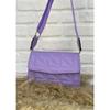 Lila Purse Damen-Umhängetasche mit Säulenriemen