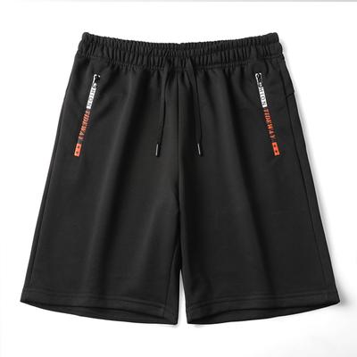 Shorts esportivos casuais com bolso com zíper de verão para homens, capris soltos, confortáveis, respiráveis e versáteis para homens