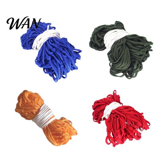Portable Camping Hammock Outdoor with High-Tenacity Suspension Rope Mesh Lightweight Travel Swing Handwoven for Adults & Kids Compact