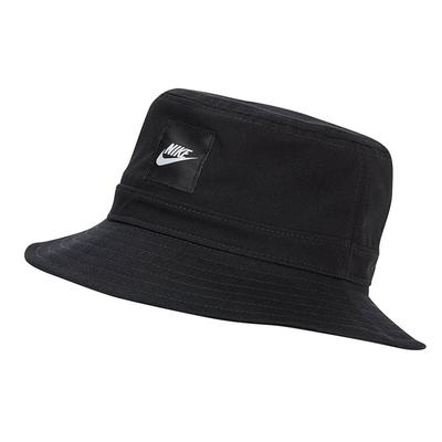 Nike Logo Freizeit Reine Baumwolle Gewebt Weich Langlebig Fischerhut Kinderhüte Schwarz CZ6125-010