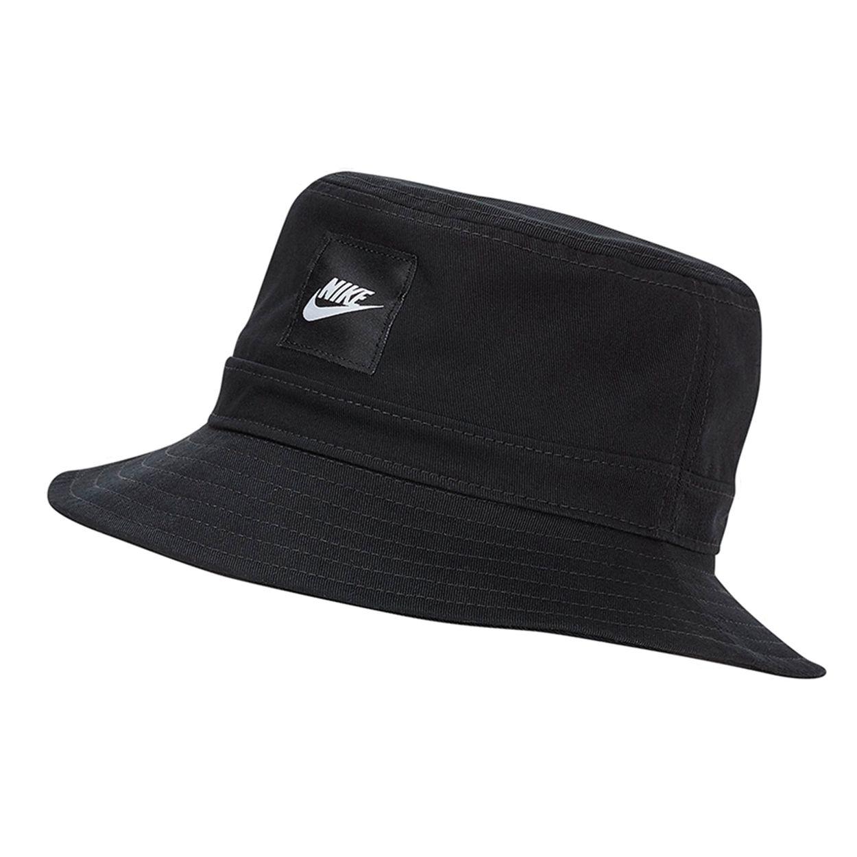 Nike Логотип Повседневная Чистый Хлопок Плетеная Мягкая Прочная Рыбацкая Шляпа Детские шляпы Черный CZ6125-010 S/M