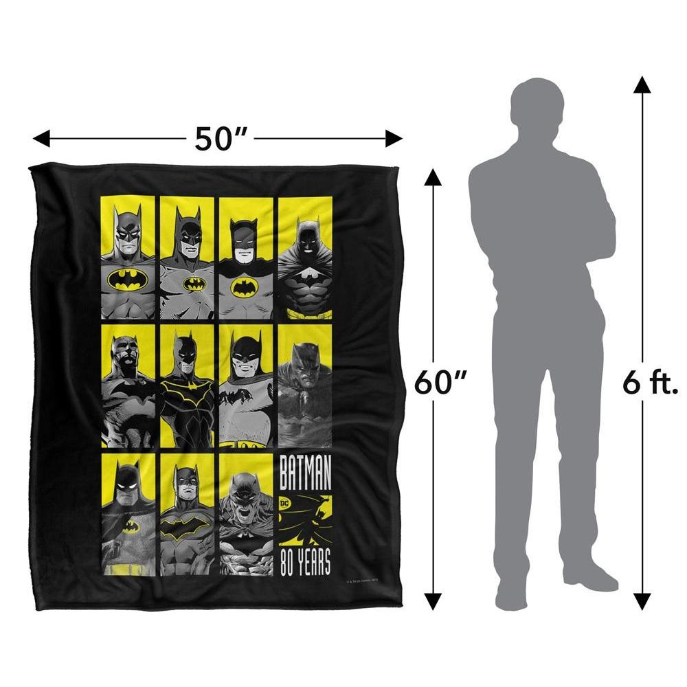 Batman Character Montage 80th Blanket