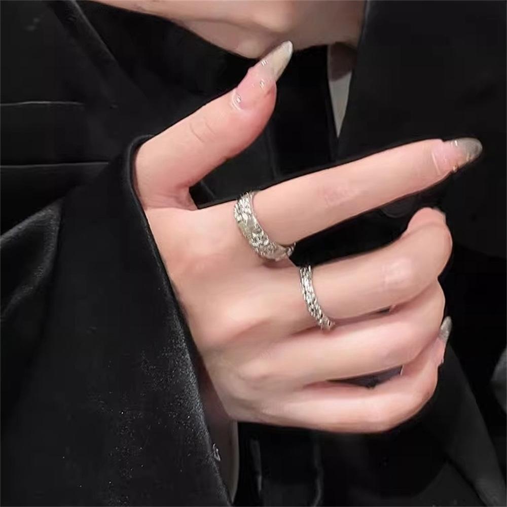 Brushed ring women's ins cold wind index finger ring design ring fine version