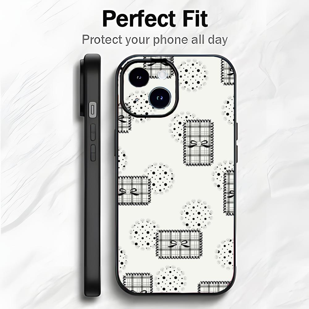 

Romantic Design Pink Pearl Bow Art Phone Case Phone Case Soft Packaging Lightweight For iPhone17 16 15 14 13ProMax iphone12promax