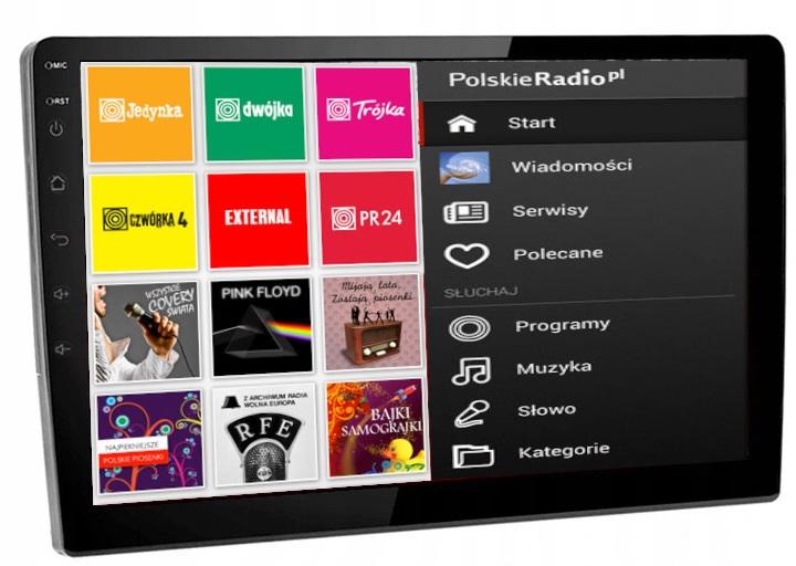 Radio Nawigacja Gps 1 Din 10Cali Android 10 Usb Bt Wifi Carplay Usb 2/64Gb