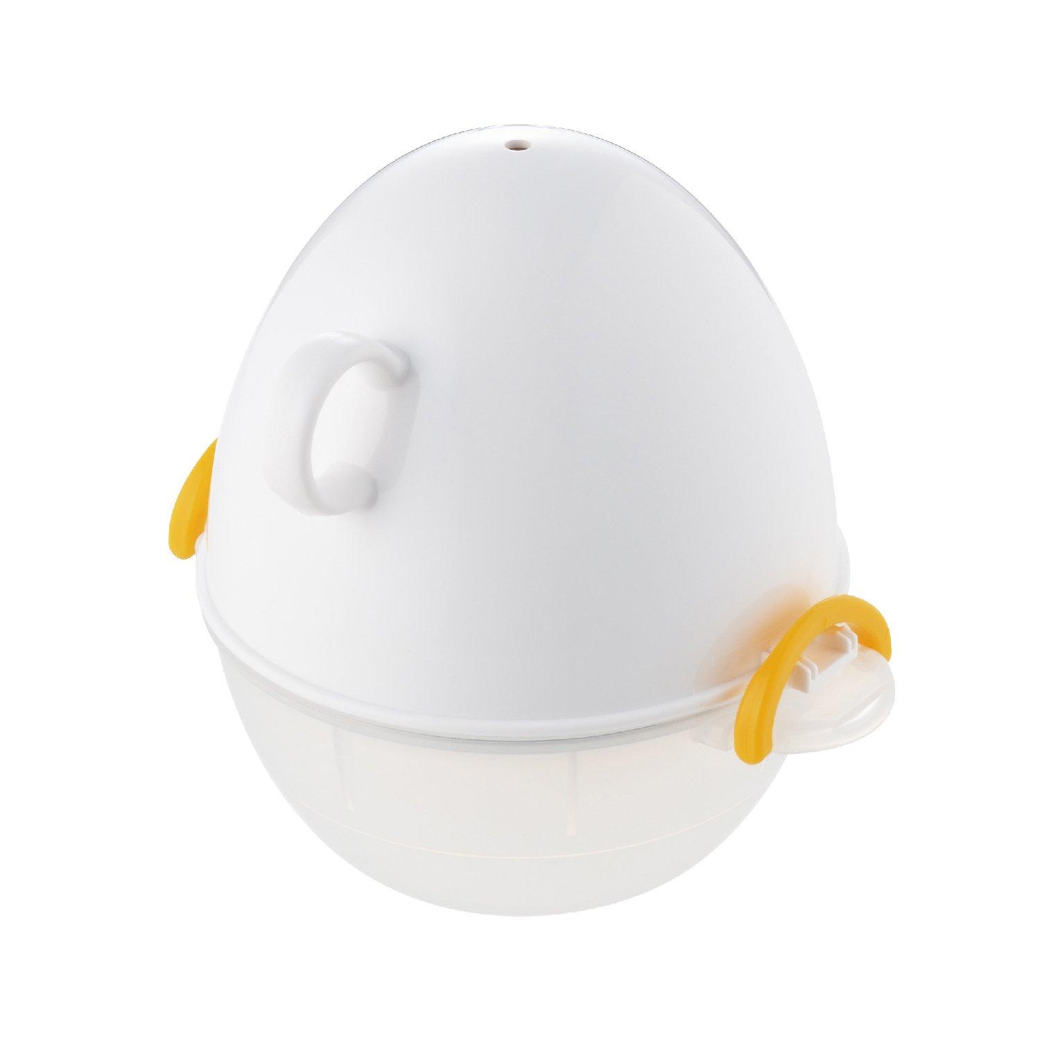 Akebono Sangyo Egg Made in Easily and safely boil eggs in the Achieve or eggs as Features a safe locking lid and an to shorten heating ezegg Microwave