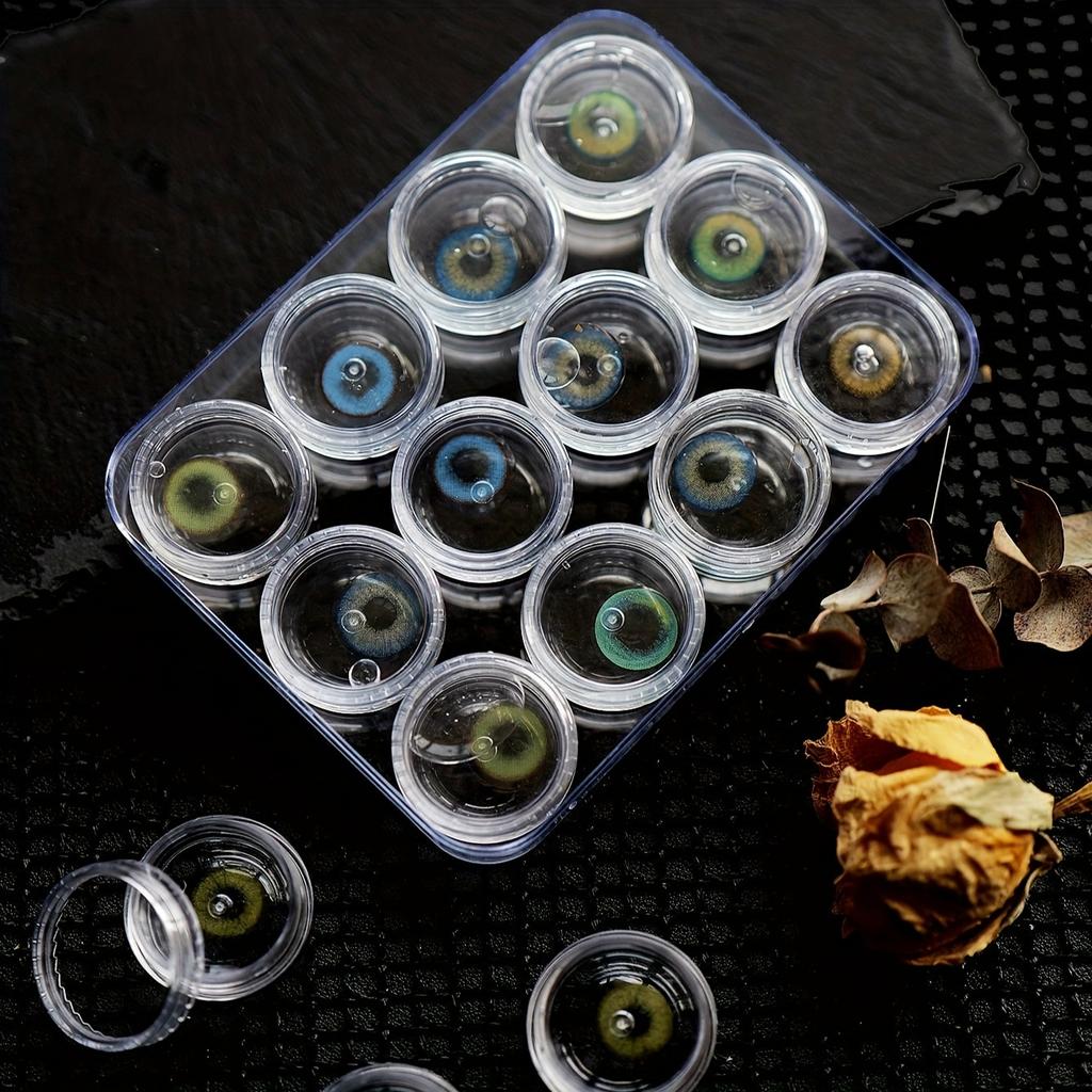 Compartment Organizer for Nail Art Supplies, Rhinestones, Beads, Nail Jewelry Container Box,contact Lens Cases