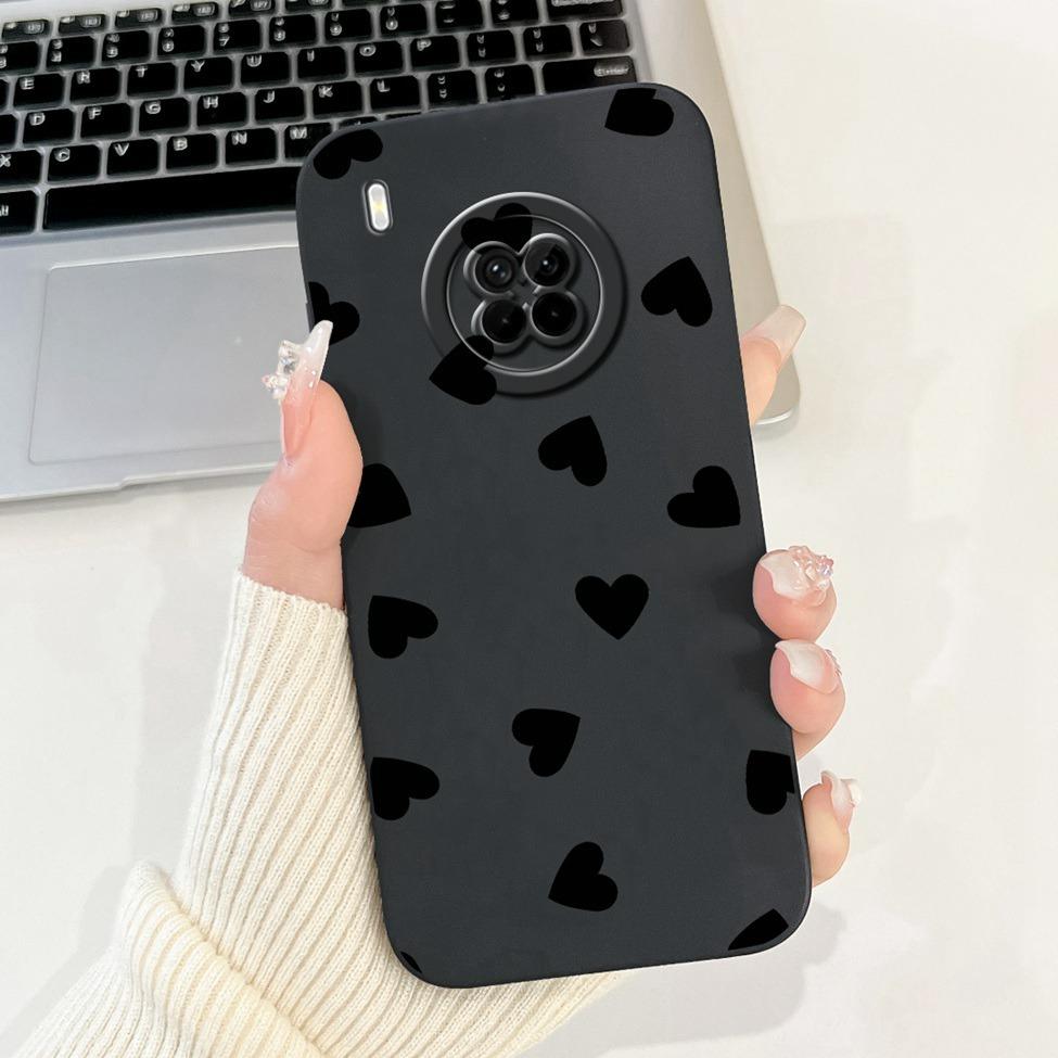 For Huawei Y9A Case Cover Luxury Fashion Flowers Kawaii Cute Cat Shockproof Phone Case For Huawei FRL-22 FRL-23 FRL-L22 FRL-L23