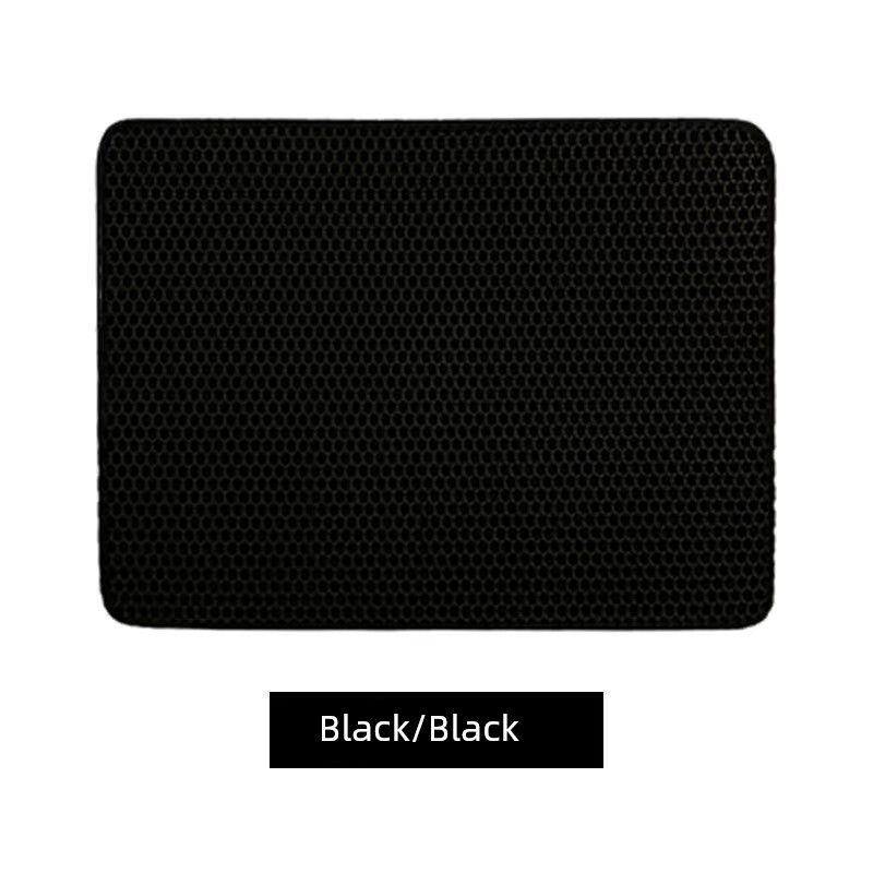 

Коврик для кошачьего туалета очень большой, против высыпания наполнителя, против брызг, двухслойный, фильтрующий, товары для кошек, коврик для контроля песка 45x30cm Black