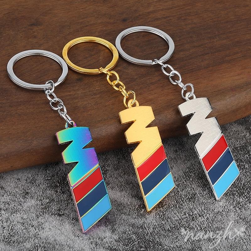 Car Keychain New Metal For BMW M Emblem E46 E36 E34 F10 E90 F30 E60 F30 E53 E30 E92 Sticker Alloy Styling Accessories Keyring blcp03