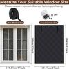 Winter Window Cover Insulated 3-Layer Covering Warm Winter Window Insulation Kit for Bedroom Home Basement Living Room Garage