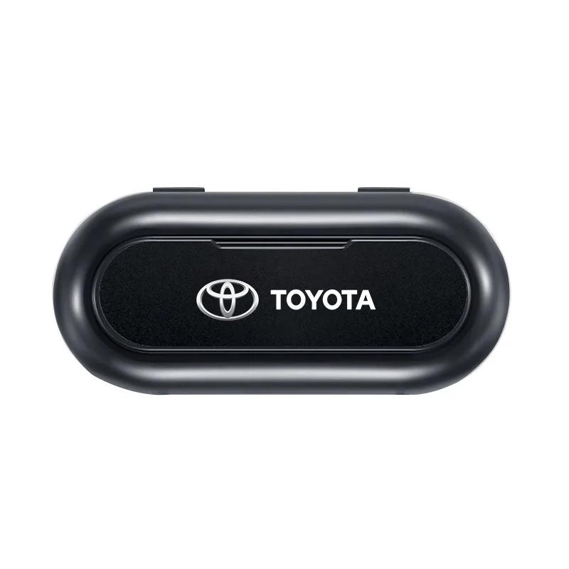 

Автомобільний сонцезахисний козирок Органайзер-тримач для окулярів Бокс для зберігання Автостайлінг Для Toyota Corolla RAV4 LEVIN Yaris C-HR Camry Prado Prius TRD