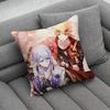 KKamisato Genshin AAyato Impact Print Pattern Sofa Cushion Cover Pillowcase Home Party Car Bedding