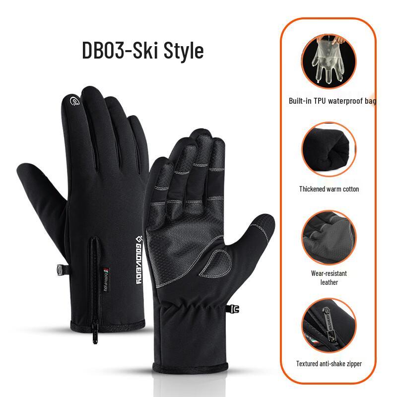 Winter Warm Ski and Motorcycle Riding Gloves