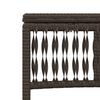2 Piece Sun Lounger Set with Table Brown Poly Rattan