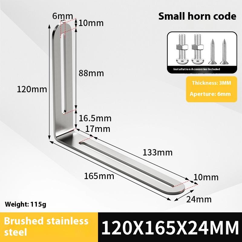 2 Stück Edelstahl Verstellbarer 90-Grad-Winkel L-Form, Eckwinkel, Mehrere Größen Geeignet für Schränke Möbel