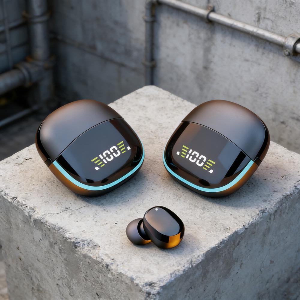 TWS Fone Bluetooth Headphones with Mic LED Display Earbuds Wireless Bluetooth Headset Noise Cancelling Earphones