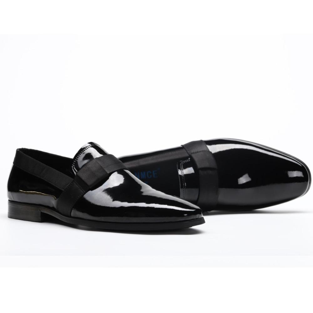 Spring and Summer New Patent Leather Loafers British Business Dress Foot Leather Shoes Exquisite British Casual