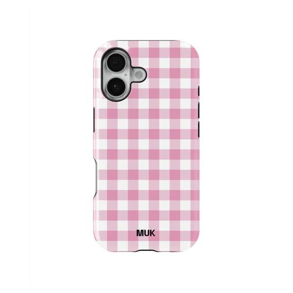 Pink Checkerboard Phone Case for Samsung Galaxy A56 A36 A26 S26 S25 S24 S23 S20FE Ultra Plus Edge 4G 5G Double-layer Back Cover Samsung S26 Edge 5G