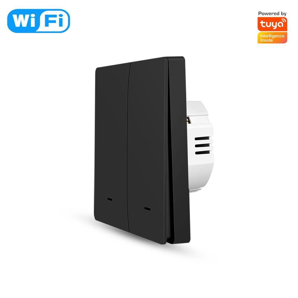 Tuya Smart Wall Light Switch Push Button Control No/With Neutral Wire APP Remote Timing Support Alexa Google Home Yandex Alice