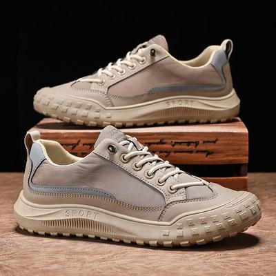 Laufschuhe Herren Rutschfeste Dicke Sohle Sport Herrenschuhe Mode Outdoor Fitnessschuh Einfarbig Nähen Casual Sneaker 2024