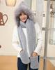 Winter Hats for Women Girls Warm Hooded Scarf Beanie for Female Youth Balaclava Kniting Skull Cap Ear Flap