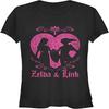 Nintendo Women's Short Link & Zelda Love Silhouette Crew Neck Graphic T-Shirt
