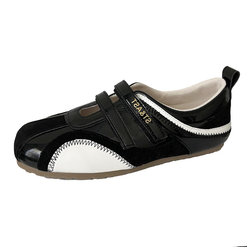 Mary Jane racing shoes 2025 autumn new thin-soled German training shoes Velcro light wear comfortable soft-soled single shoes