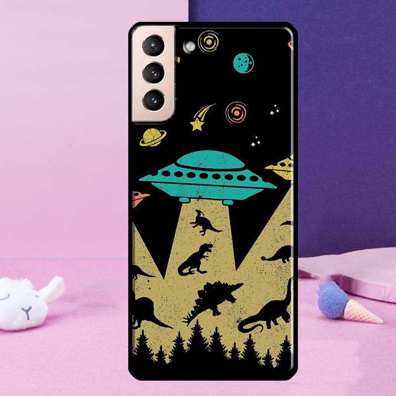 

Alien Martian UFO Phone Case For Samsung Galaxy S25 S24 Ultra S9 S10 S20 S21 S22 Plus S23 FE S24 FE Cover Galaxy S24Ultra