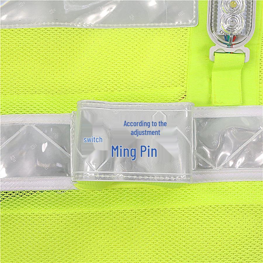 Rechargeable LED Reflective Safety Vest with Lights