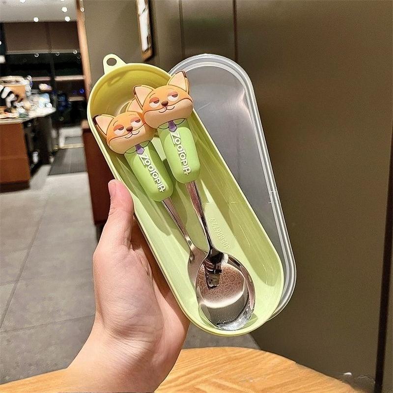Disney Zootopia Judy Spoon 304 Stainless Steel Cutlery Fork for Boys and Girls, Cute and Fun Spoon