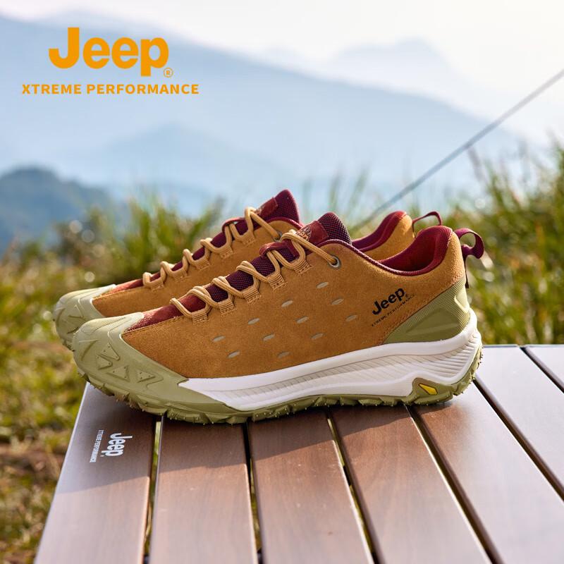 

Jeep Men s Shock-Absorbing Breathable Business Casual Hiking Shoes 42